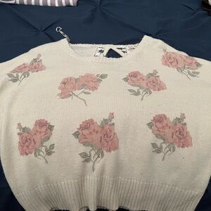 Vintage Rose printed sweater